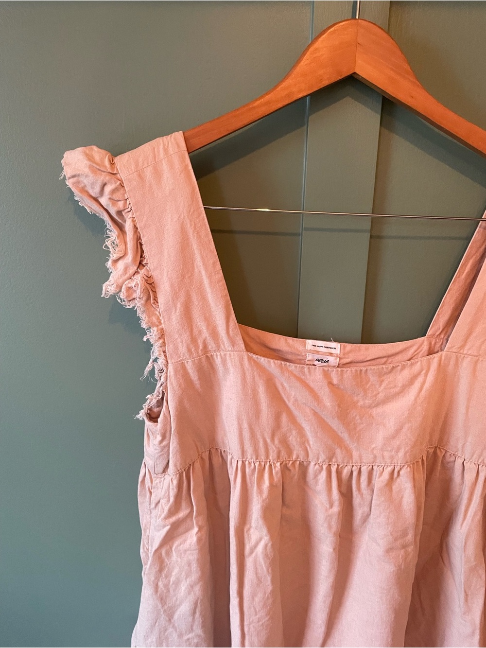 aerie Soft Blush Pink Tiered Sundress - Picture 4 of 8